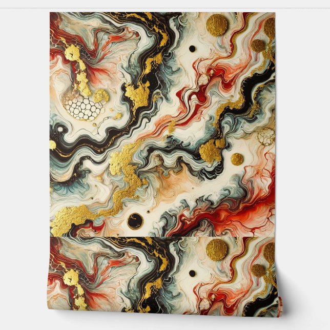 Goldene Flüsse  Tapete (Abrollen)