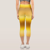 Goldene Flut Capri Leggings (Rückseite)