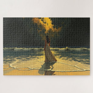 Goldene Flut der Einsamkeit Himmelsgezeiten Puzzle