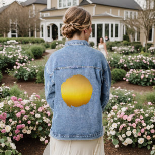 Goldene Flut Jeansjacke