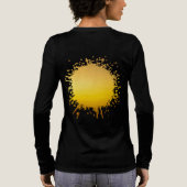 Goldene Flut Tri-Blend Shirt (Rückseite)
