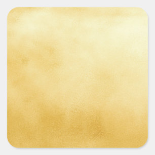Goldene Fohlen Imitate Gold Quadratischer Aufkleber