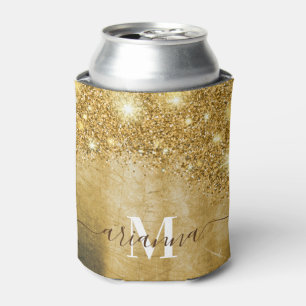 Goldene Fohlen und Glitzer Dosenkühler