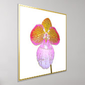 Goldene Foil Akzent der Rotmond-Orchideen-Printwer Foliendrucke (Ablage )