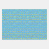 Goldene Foil Brackets Meer Grün gefärbte Hintergrü Geschenkpapier Set (Vorderseite)