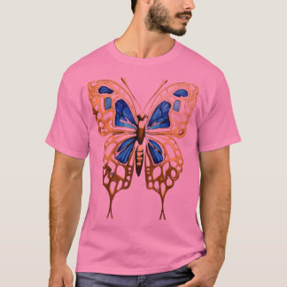 Goldene Foil Butterfly Elegante T - Shirt