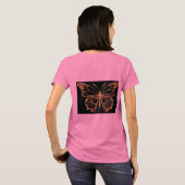 Goldene Foil Butterfly Elegante T - Shirt (Schwarz voll)