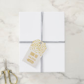 Goldene Foil Confetti Geschenkanhänger (Mit Garn)