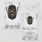 *~* Goldene Foil Crab Moon Nautical Mermaids Visitenkarte (Vorne/Hinten)