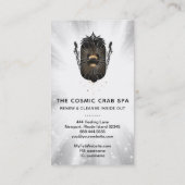 *~* Goldene Foil Crab Moon Nautical Mermaids Visitenkarte (Rückseite)