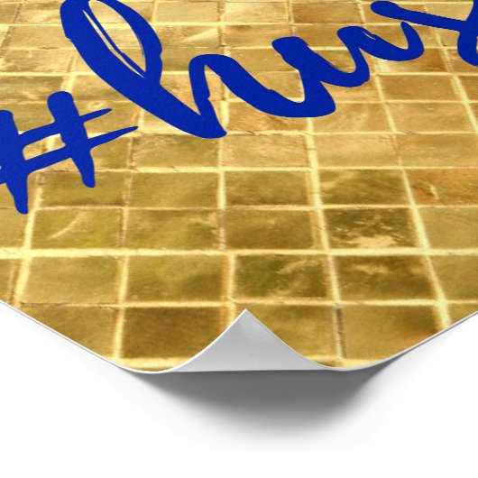 Goldene Foil-Effekt Poster (Ecke)