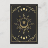 Goldene Foil Elegantes Tarot Empfang Einschließung Begleitkarte (Rückseite)