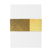 Goldene Foil-Hochzeitsband Einladungsbanderole (Rückseitenbeispiel)