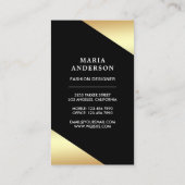 Goldene Foil Stars Confetti Rainbow High Heels Visitenkarte (Rückseite)