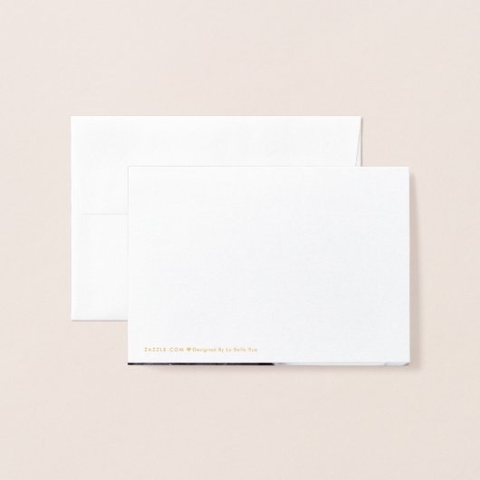 Goldene Foil-Weihnachtsbäume Folienkarte (Rückseite mit Umschlag)