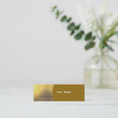 Goldene Folge Mini Visitenkarte (Stehend Vorderseite)