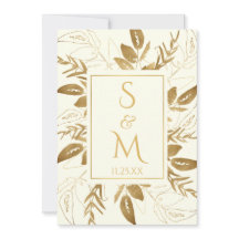 Goldene Foliage | Elegant Gold Ivory White Wedding