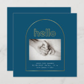 Goldene Folie Ankündigung (Vorne/Hinten)