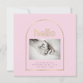 Goldene Folie Ankündigung (Vorderseite)