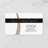 Goldene Folie für Imitate Glitzer Berufliches Foto Visitenkarte (Rückseite)