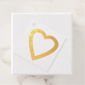 Goldene Folie Liebe Herz Geschenkanhänger (Mit Box)