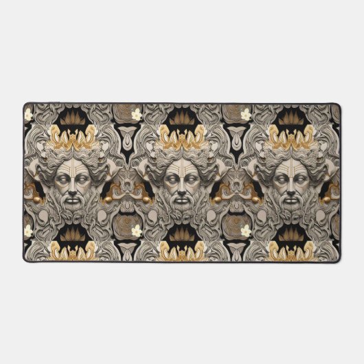 "Goldene Folklore-Illustrationen" Schreibtischunterlage (Vorderseite)