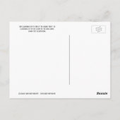 Goldene Forelle auf blauem Wasser, Postkarte (Rückseite)