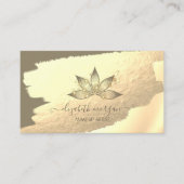 Goldene Forelle Pinselstrich Visitenkarte (Vorderseite)