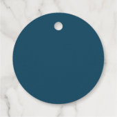 Goldene Forelle Winter Berries Geschenkanhänger (Rückseite)