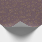 Goldene Forelle Winter Berries Geschenkpapier (Ecke)