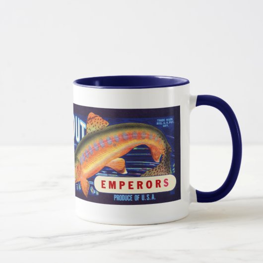 Goldene Forellen-Tasse Tasse (Rechts)