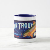 Goldene Forellen-Tasse Tasse (Zentrum)