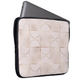 Goldene Formen: Moderne Muster aus der Mitte des J Laptopschutzhülle (Vorne Rechts)