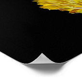 Goldene Frauen Lippen Tropfen Gold Kunst Poster (Ecke)