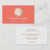 Goldene Frauenkleidung und Mode Visitenkarte (Vorne/Hinten)