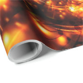 Goldene funkelnde Lichter Geschenkpapier (Rolleneckpunkt)
