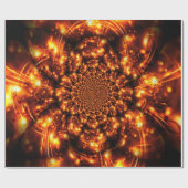 Goldene funkelnde Lichter Geschenkpapier (Flach)