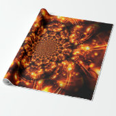 Goldene funkelnde Lichter Geschenkpapier (Ungerollt)
