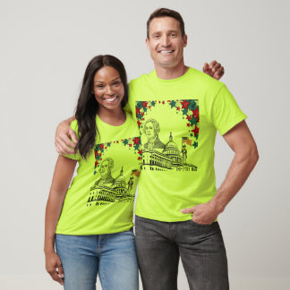 Goldene Funken des Juli Sicherheit grün T-Shirt