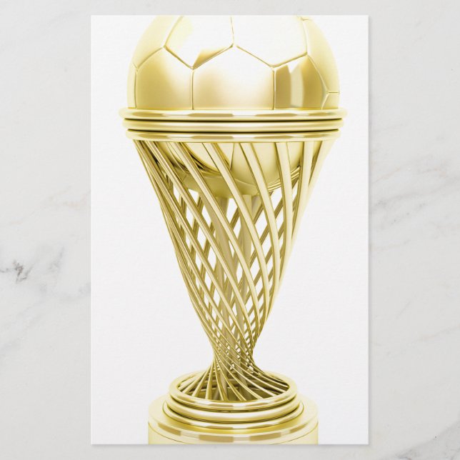 Goldene Fußballtrophäe (Vorderseite)