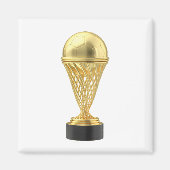 Goldene Fußballtrophäe Magnet (Vorne)