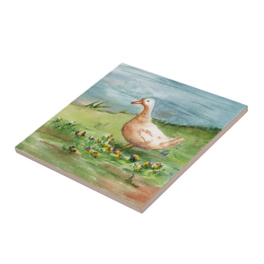 Goldene Gans-Fliese Fliese (Seite)