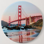 Goldene Gartbrücke Button (Vorderseite)