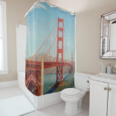 Goldene Gartbrücke Duschvorhang (Beispiel)