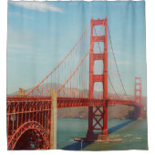 Goldene Gartbrücke Duschvorhang (Vorderseite)