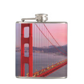 Goldene Gartbrücke Flachmann (Vorderseite)