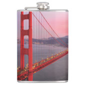 Goldene Gartbrücke Flachmann (Vorderseite)