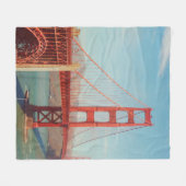 Goldene Gartbrücke Fleecedecke (Vorderseite (Horizontal))
