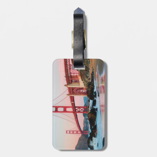 Goldene Gartbrücke Gepäckanhänger (Rückseite vertikal)