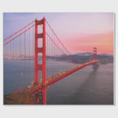 Goldene Gartbrücke Geschenkpapier (Flach)